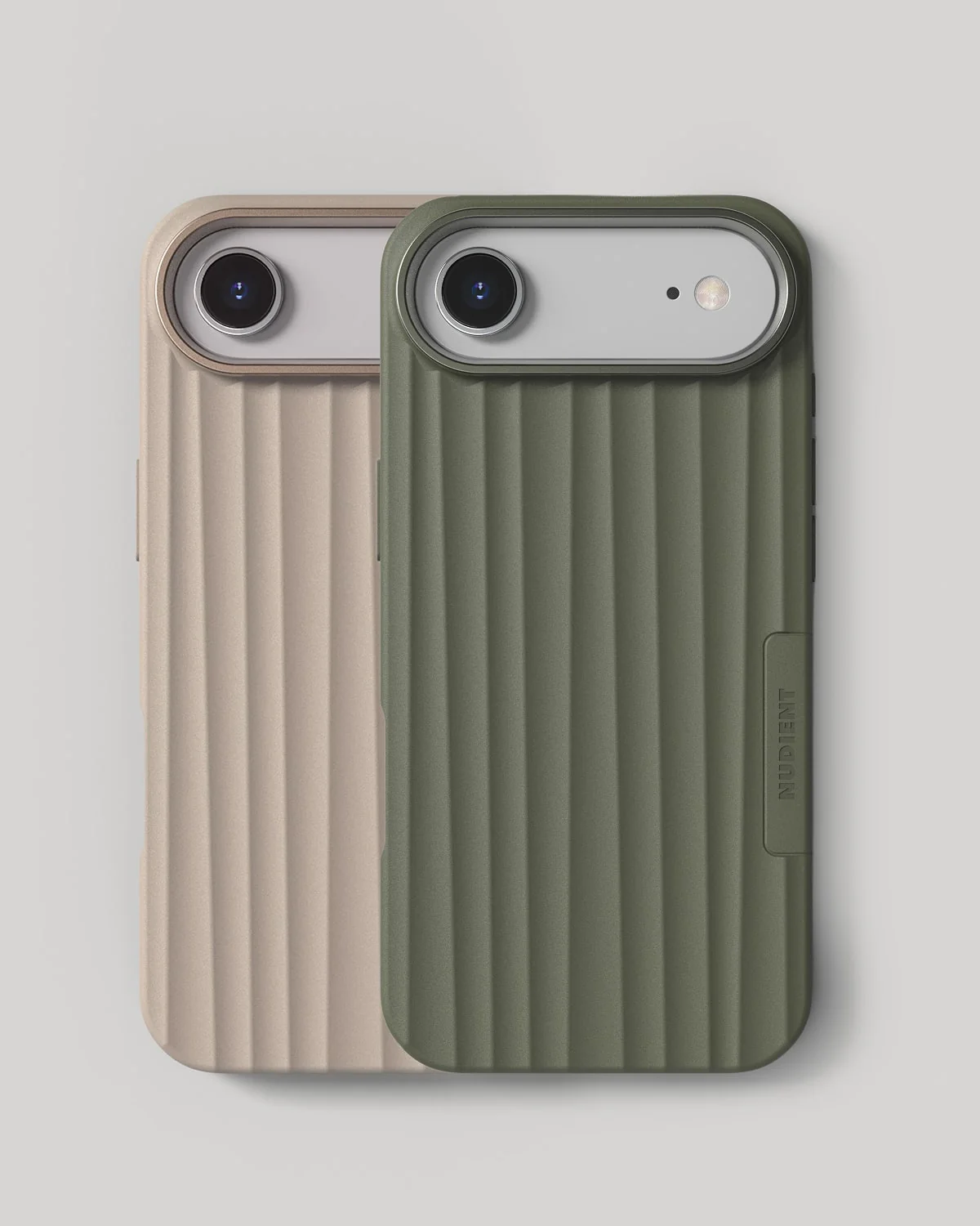 Bold Case - iPhone Air - Linen Beige & Olive Green
